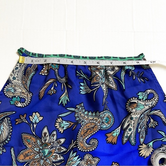 LOFT by ANN TAYLOR Women’s Petite Blue Paisley Halter Tank Top - Small Petite - Picture 9 of 11